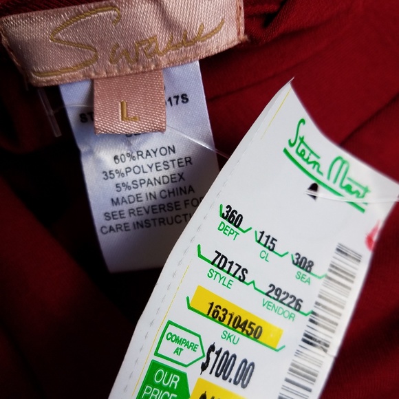 Surplice Cinched Side Flare Cuffs V Neck Sweater - Picture 5 of 5